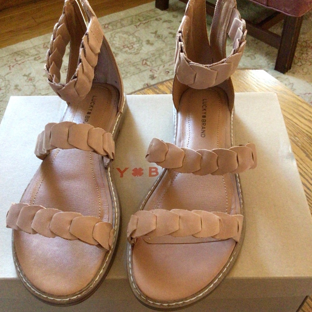 Women’s Lucky Brand Kandiss Sandal in Brown sz 7 NIB - Picture 8 of 10